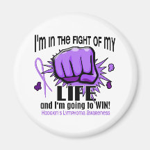 Fight Of My Life 2 Hodgkin's Lymphoma Refrigerator Magnet