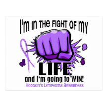 Fight Of My Life 2 Hodgkin's Lymphoma Postcard