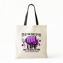 Fight Of My Life 2 Lupus Canvas Bags