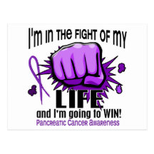 Fight Of My Life 2 Pancreatic Cancer Post Card
