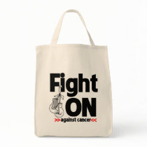 Fight On Against Lung Cancer Tote Bags
