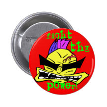 Fight the Power! Smiley Face Button