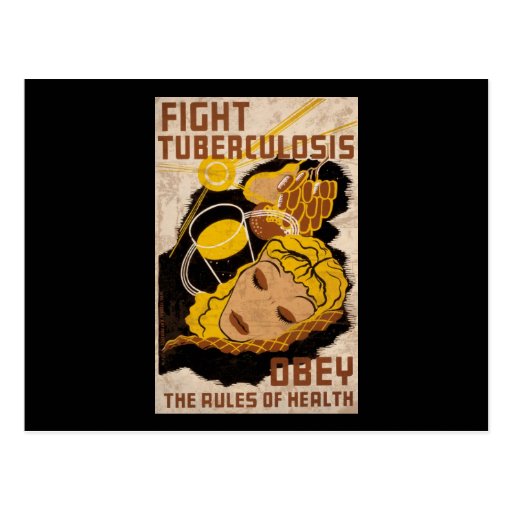 Fight Tuberculosis Obey The Rules Of Health Postcards