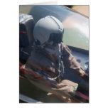 Fighter Jet Pilot Figure Card