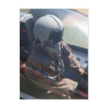 Fighter Jet Pilot Figure Postcard