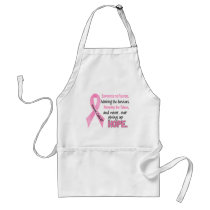 Fighters Survivors Taken Pink Ribbon Breast Cancer Aprons