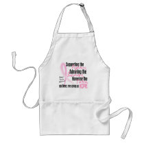 Fighters Survivors Taken Watercolor Pink Ribbon Aprons