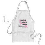 Fighters Survivors Taken Watercolor Pink Ribbon aprons