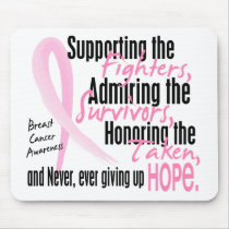 Fighters Survivors Taken Watercolor Pink Ribbon