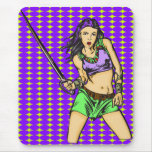Fighting Amazon Women Mousepads