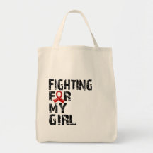 Fighting For My Girl Heart Disease 21 Canvas Bag