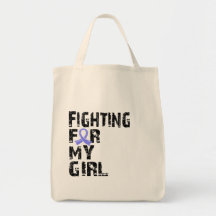 Fighting For My Girl Thyroid Disease 21 Tote Bags