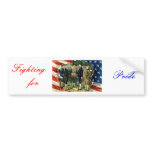 Fighting for pride bumper sticker