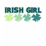 Fighting Irish Girl cute st patricks day t-shirts