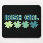 Fighting Irish Girl mousepads