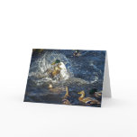Fighting MALLARDS Wildlife Photo Greeting Card