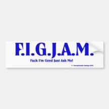 FIGJAM - BLUE BUMPER STICKER