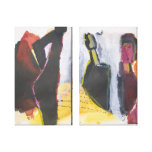Figure Fine Art  Painting Modern Abstract Canvas Print