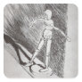 Figure Model Square Sticker