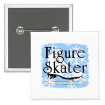 Figure Skater Button