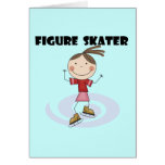 Figure Skater Girl Tshirts and Gifts Card