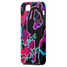 figure skater_glow_ i-phone 4 case iPhone 5 cases