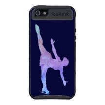 Figure Skater in Glowing Colour