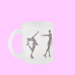 Figure Skater Pattern Frosted Mug mugs