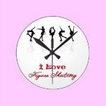 Figure Skating  Clock wall clocks