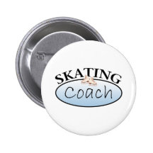 Figure Skating Coach Pinback Buttons