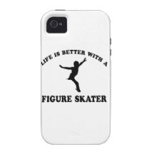 Figure Skating Vector Designs iPhone 4 Case