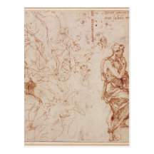 Figure Studies for a Woman Post Card