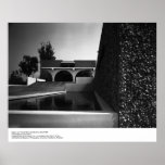 Figures and Pool at UCR, March 1966 by Ansel Adams Print
