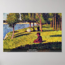 Figures Assises By Seurat Georges Print