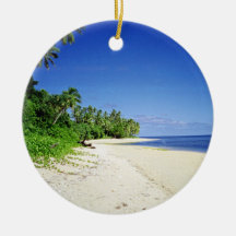 Fiji Deserted Beach Ornament