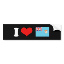 Fiji Flag Bumper Sticker