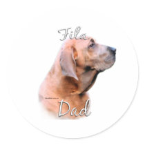 Fila Brasileiro Dad 2 Round Sticker