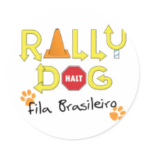 Fila Brasileiro Rally Dog Sticker