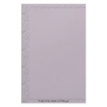 Filigree Boysenberry Stationery