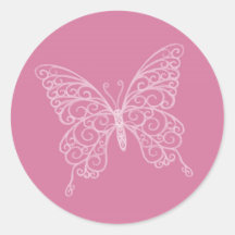 Filigree Butterfly Sticker