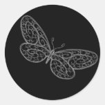 Filigree Butterfly Sticker