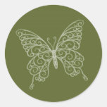 Filigree Butterfly Sticker