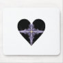 Filigree Design Fractal Art Heart Mousepad