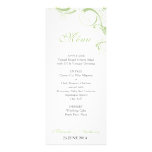 Filigree Swirl Margarita Green Menu Invitations