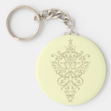 filigree yellow keychains
