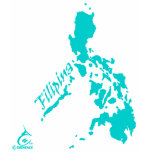 Filipina Philippine Islands Teal t-shirts