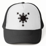Filipino Basic Sun and Stars - Black hats