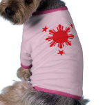Filipino Basic Sun and Stars - Red pet clothing