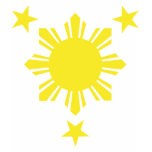 Filipino Basic Sun and Stars - Yellow t-shirts