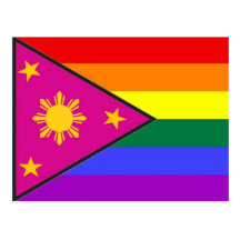 Filipino GLBT Pride Flag Postcards